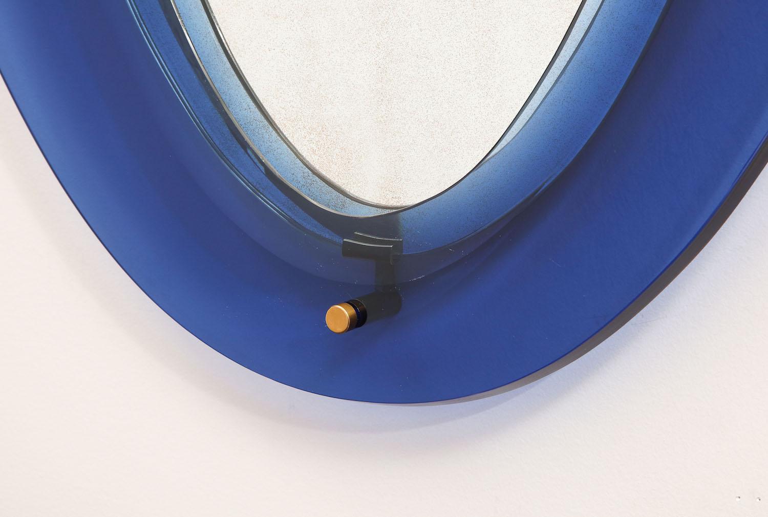 Eiförmiger Spiegel von Max Ingrand für Fontana Arte (Moderne der Mitte des Jahrhunderts) im Angebot