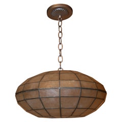 Ovoid Shaped Capiz Shell Pendant