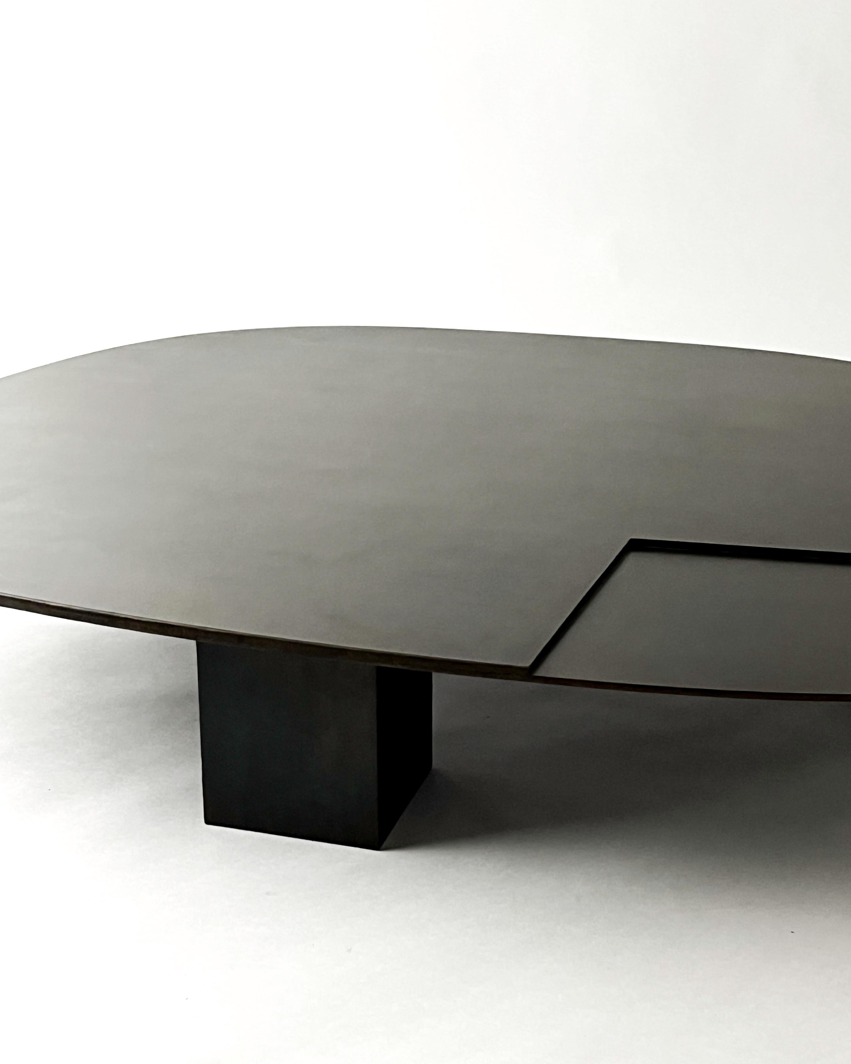 Contemporary Ovoid Table by Cal Summers For Sale