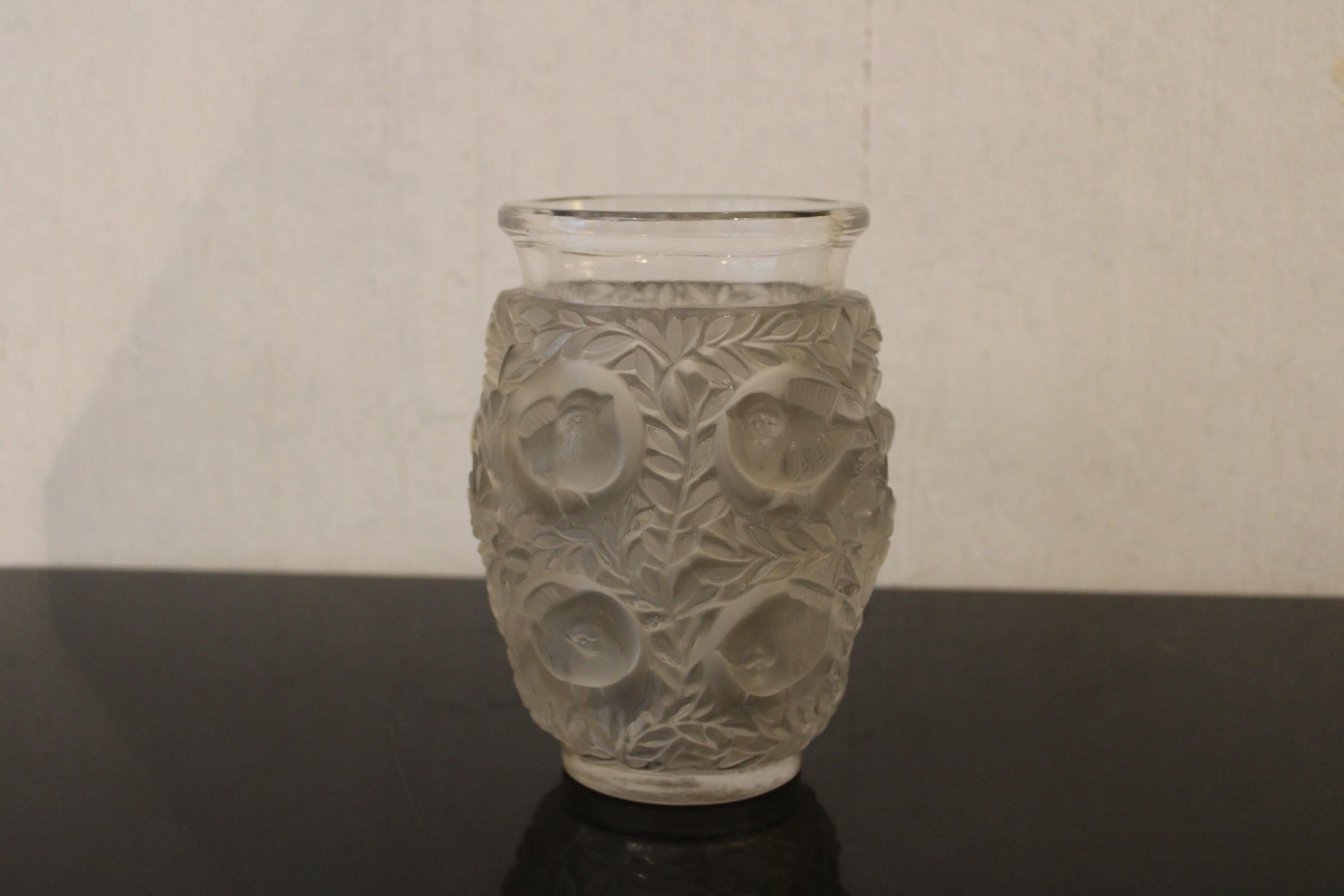 Vase ovoïde de René Lalique (1860-1945) 
