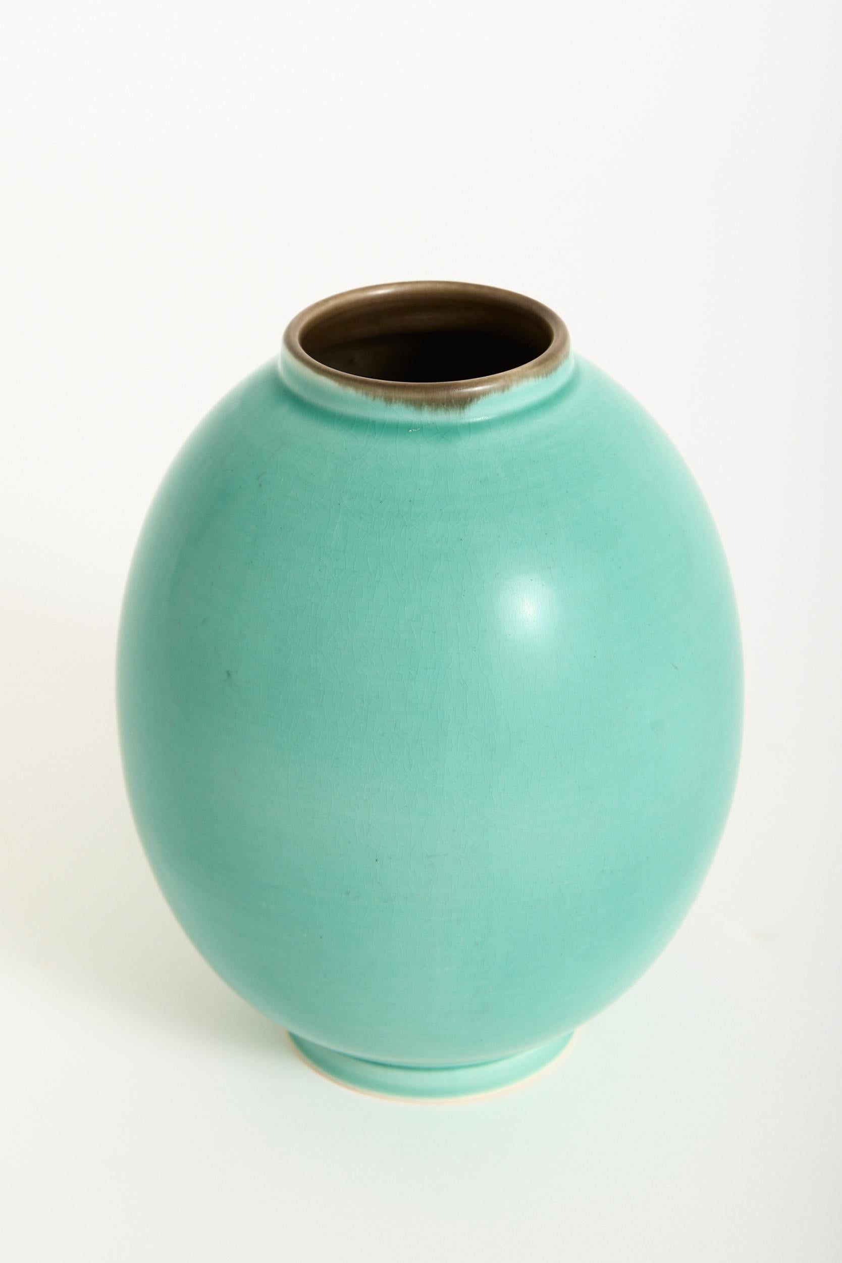Danish Ovoid Vase by Alumina For Sale