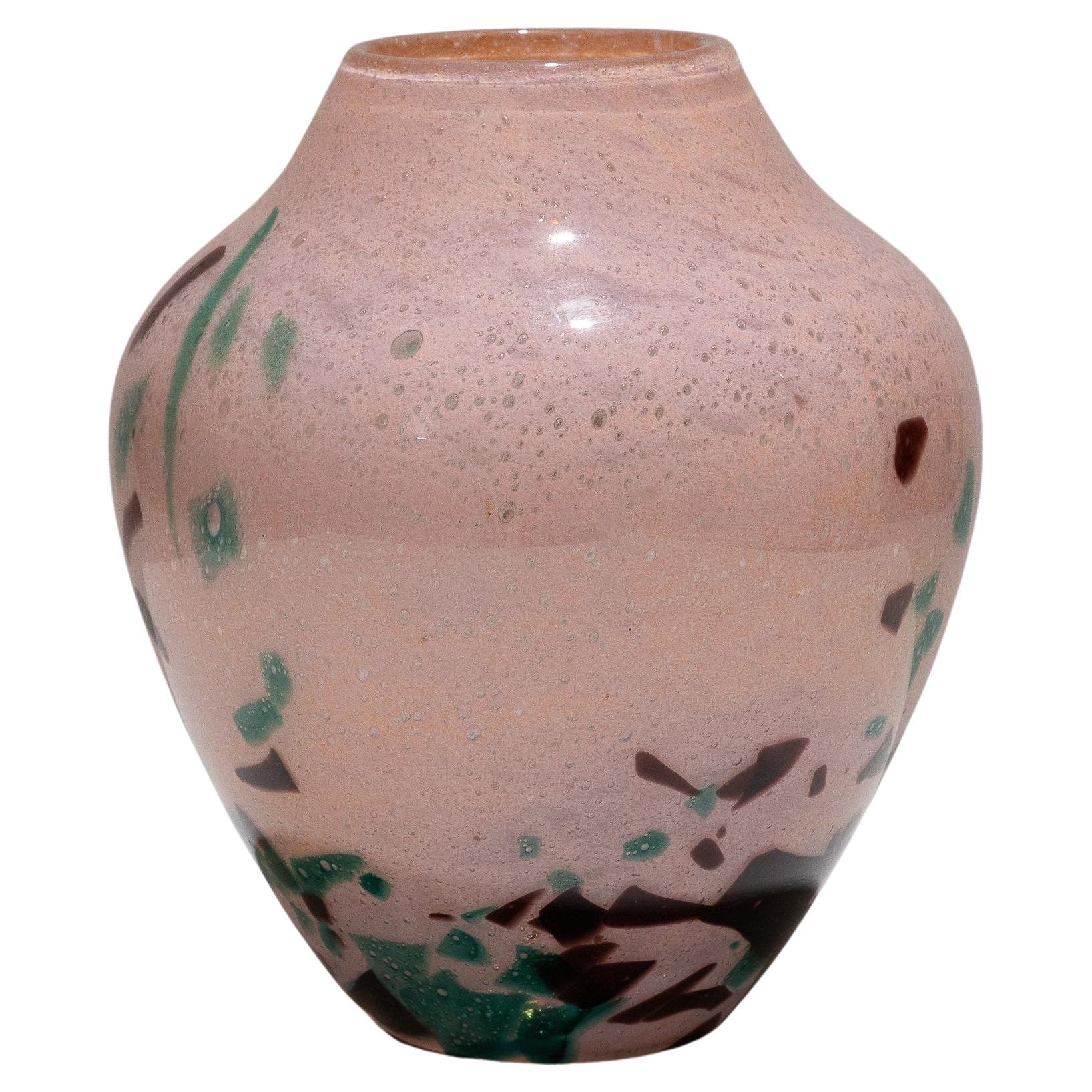 Vaso in vetro di Ovoïdal, Schneider, anni '40