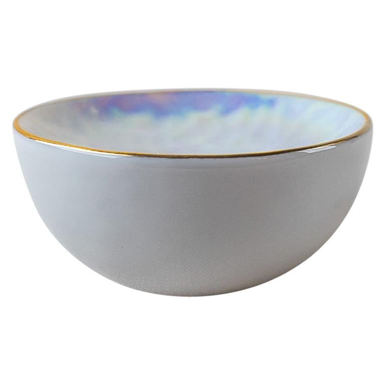 Ovum. nº9 / iridescent / side dish - handmade porcelain tableware
