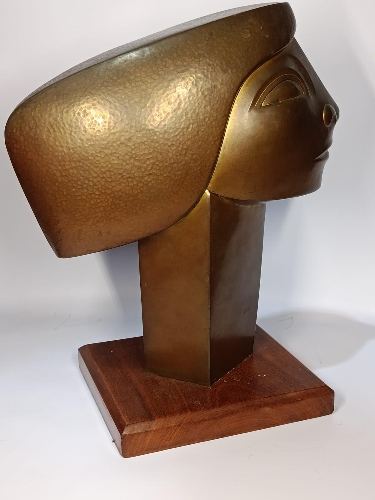 Owaldo Guayasamin bronze sculpture Moderno de mediados de siglo en venta