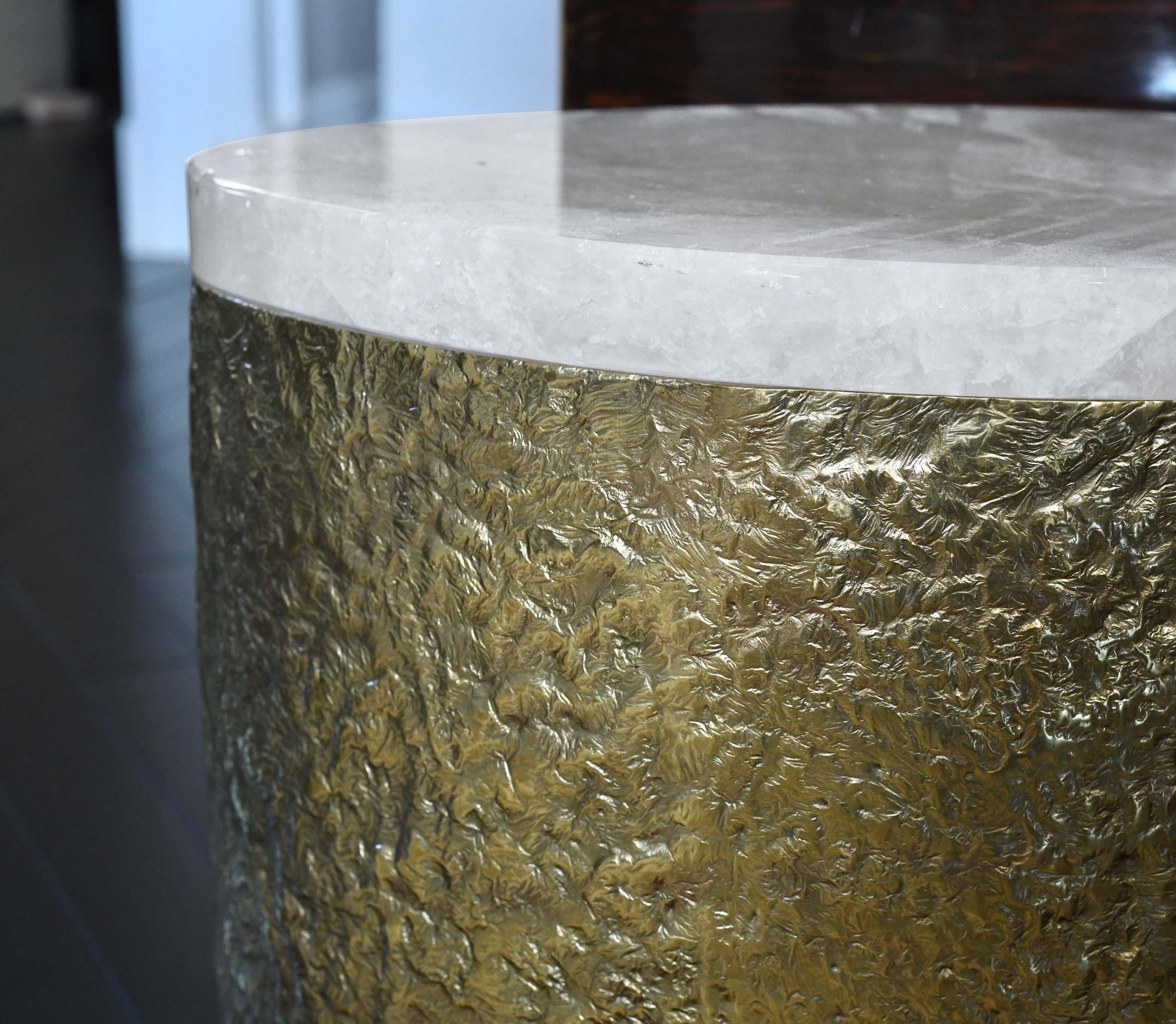 OWB1 Rock Crystal Cocktail Table by Phoenix In Excellent Condition For Sale In New York, NY