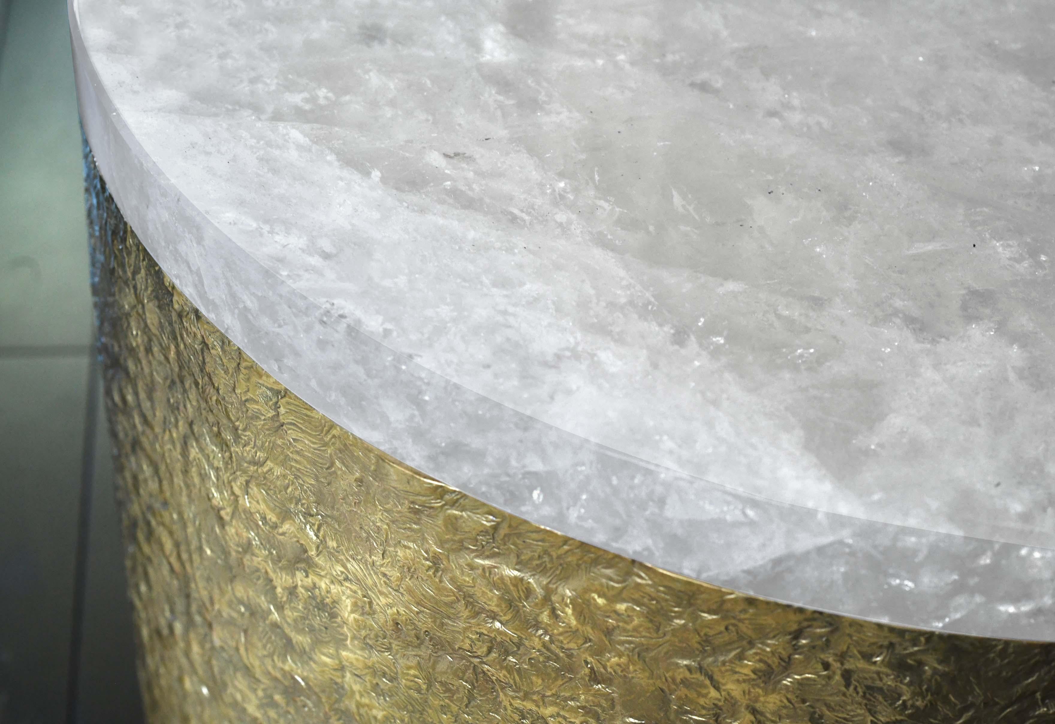 OWB1 Rock Crystal Cocktail Table by Phoenix For Sale 1