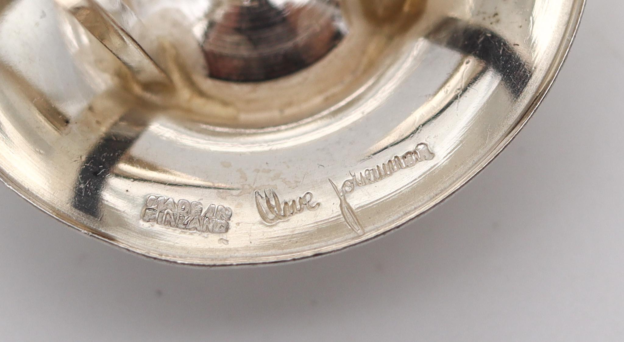 Anello modernista Owe Johansson 1972 Finlandia in argento massiccio 925 A. Silver In condizioni ottime in vendita a Miami, FL