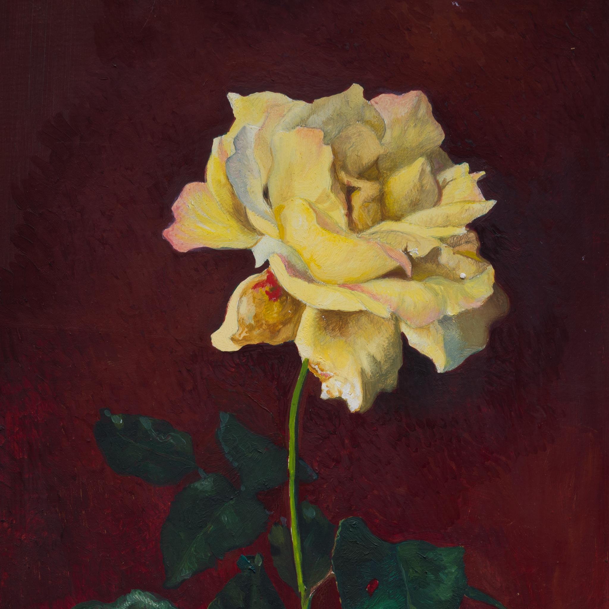 Yellow Rose by Swedish Artist Owe Zerge 2