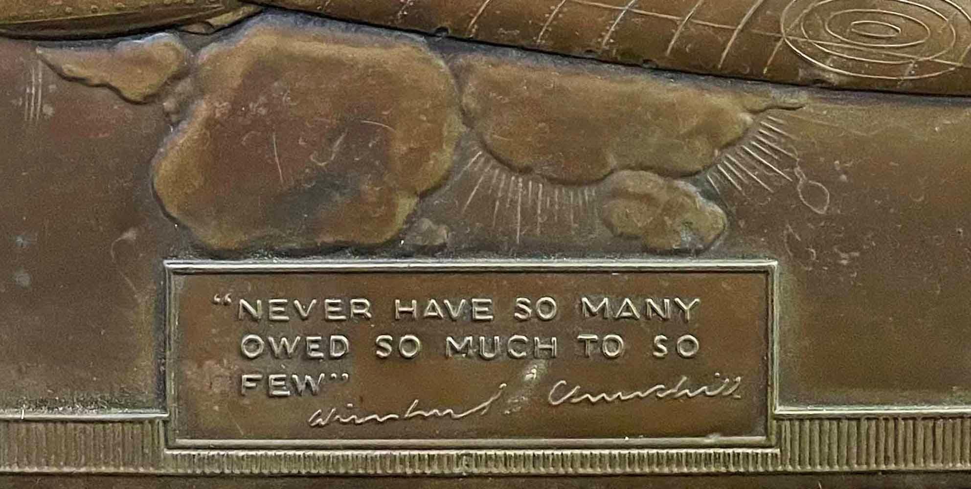 churchill quote never have so many
