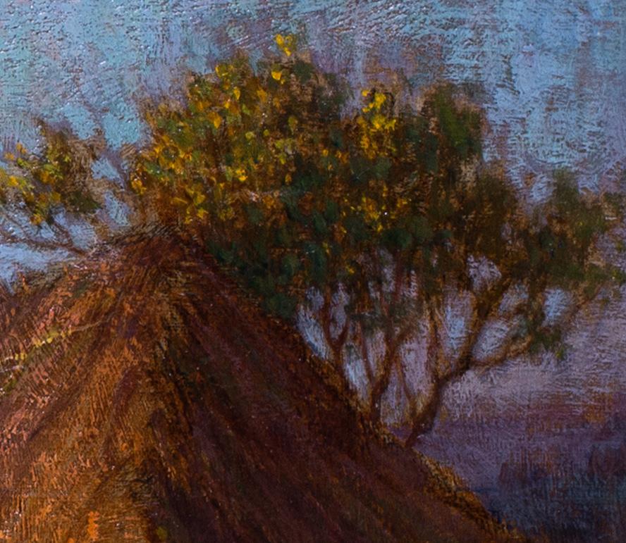 Owen Baxter Morgan (inglese, nato nel 1905 - 1932)
Ritorno a casa al tramonto
Olio su tela
Firmato in stampatello 
