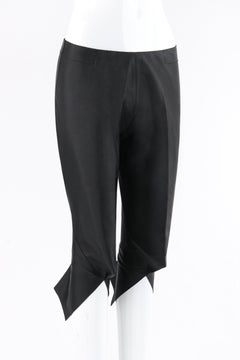 OWEN GASTER c.1996 “Grasshopper” Black Cropped Structured Knicker Trouser Pants