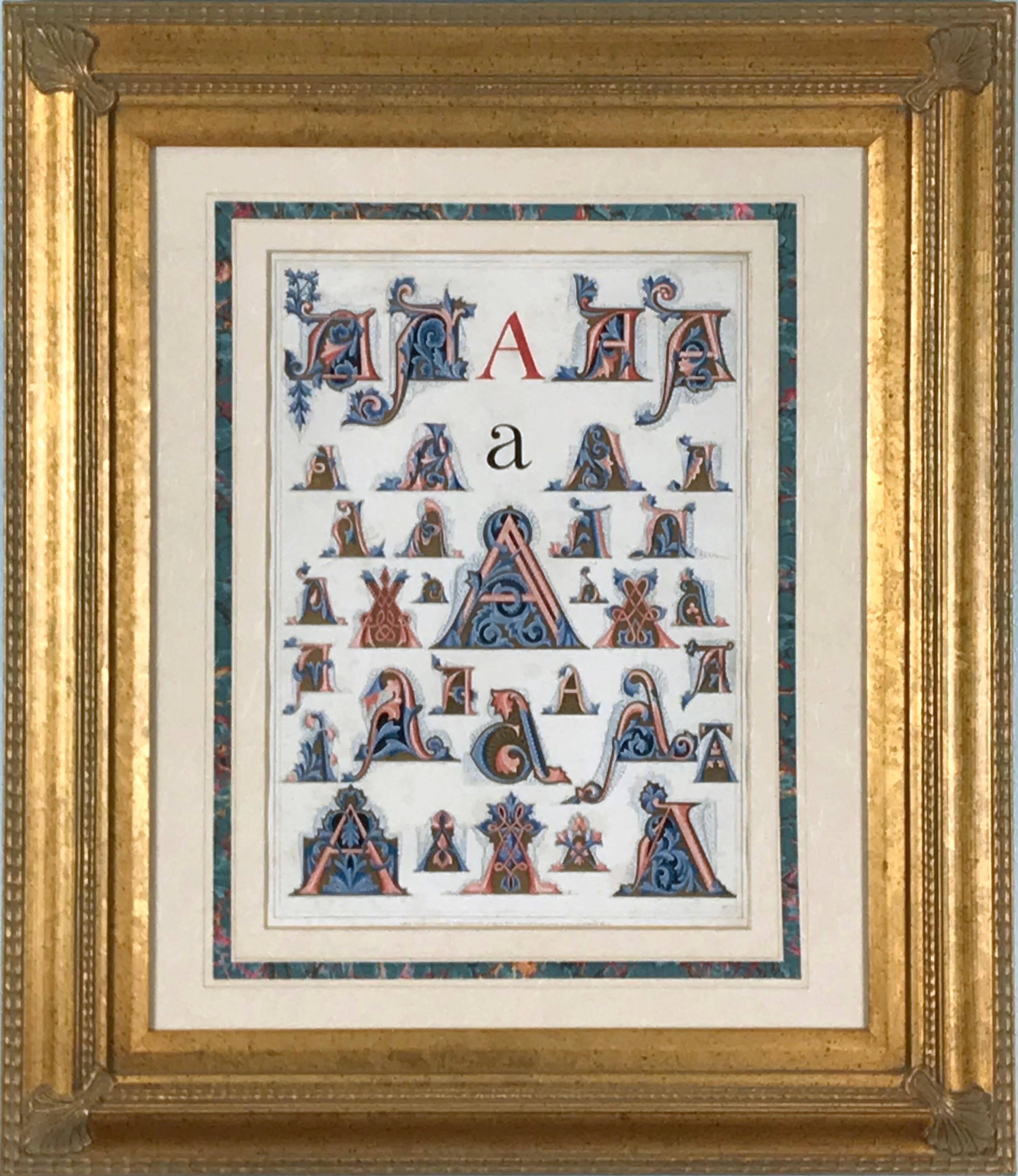 Initial Letters "A" (Alphabet) - Print by Owen Jones