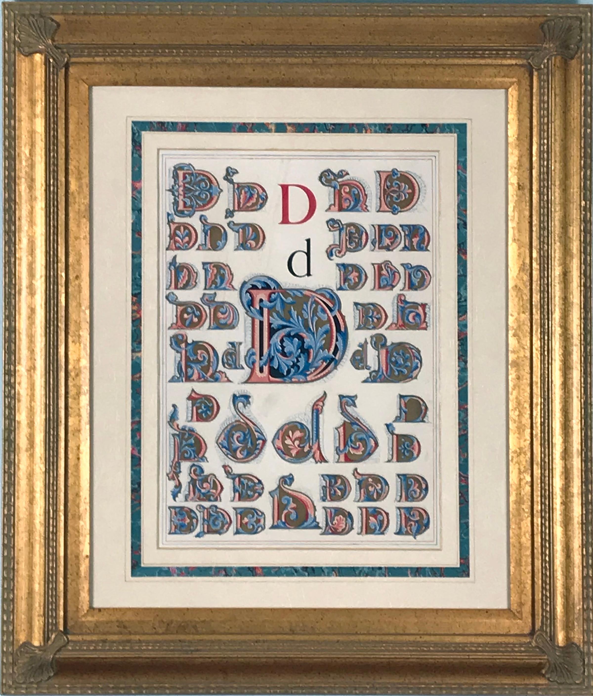 Initial Letters "D" (Alphabet) - Print by Owen Jones