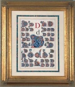 Antique Initial Letters "D" (Alphabet)