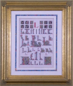 Antique Initial Letters "L"  (Alphabet) 