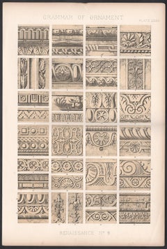 Renaissance No 9, Grammar of Ornament, Owen Jones, late 19th century, 1868