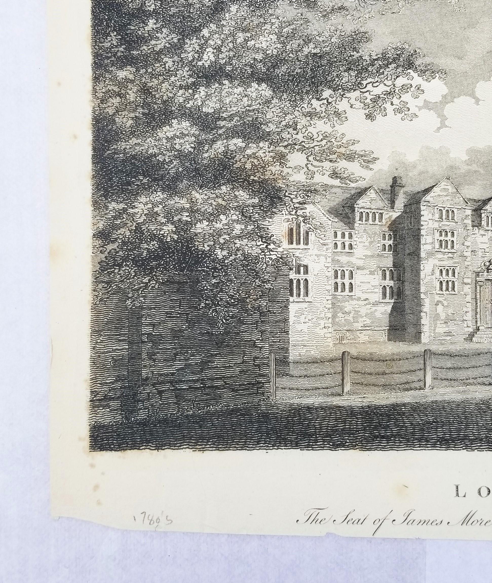 Loseley House, la sede di James More Molyneux Esq. /// Paesaggio inglese del Surrey - Landscape Print Grigio di Owen Manning