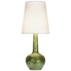 Owen Table Lamp in Antique Green Ceramic by CuratedKravet
