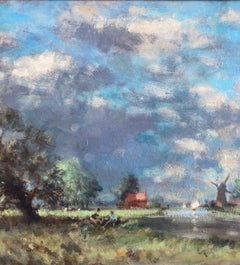 Owen Waters, Impressionist landscape, circle of Edward Seago