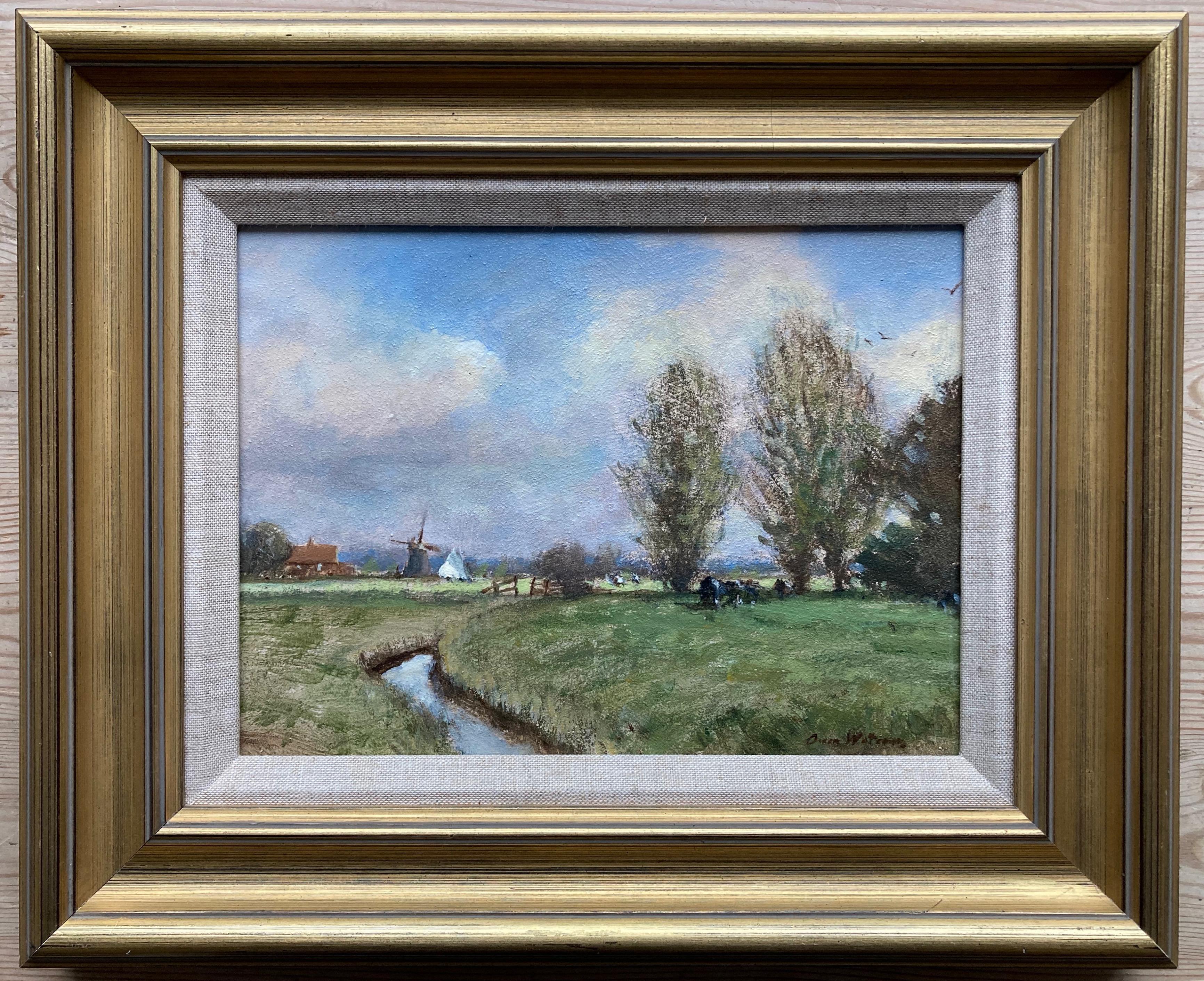 Owen Waters, Impressionist landscape, circle of Edward Seago For Sale 2