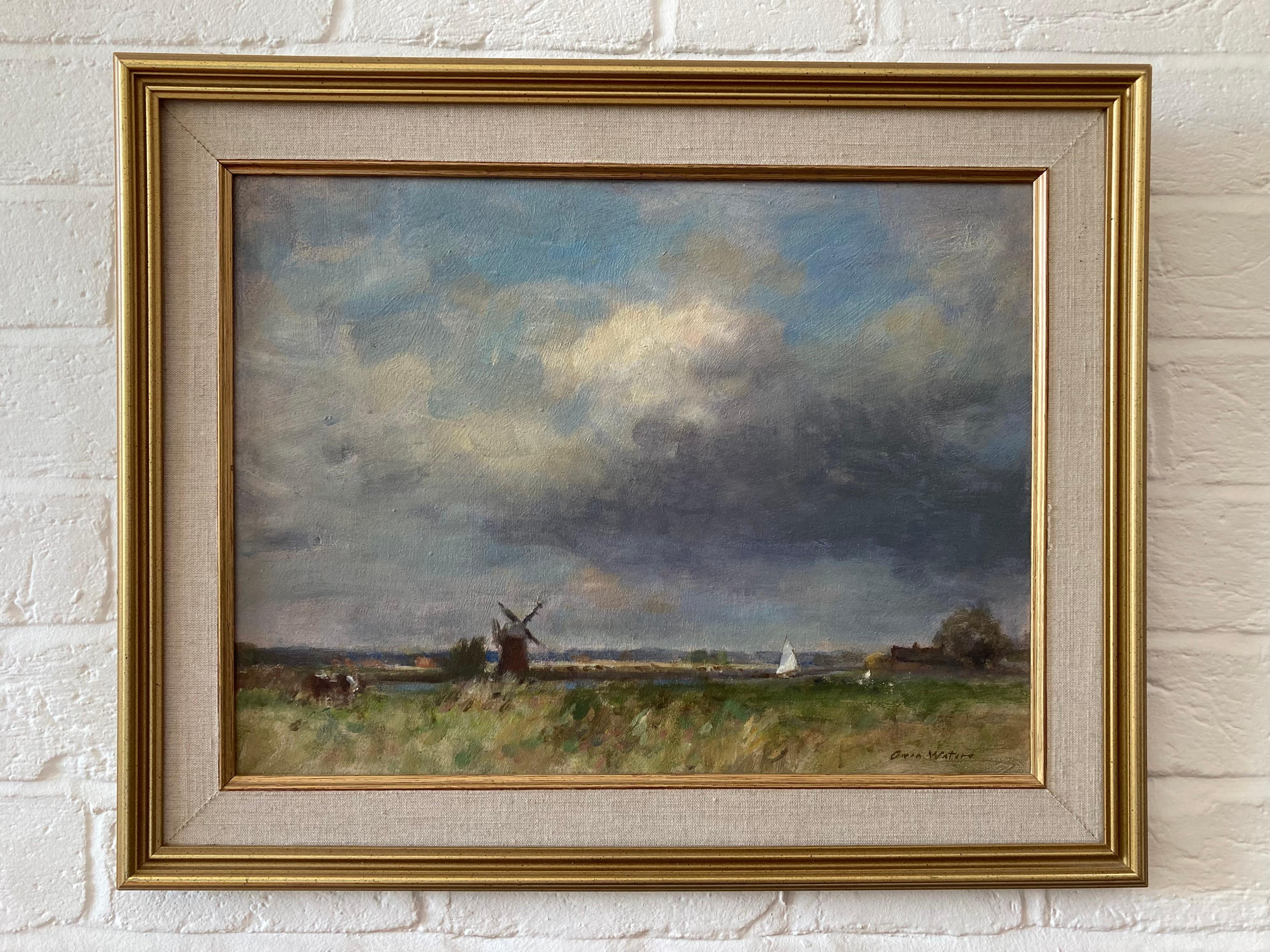 Owen Waters, Impressionist landscape, circle of Edward Seago For Sale 1