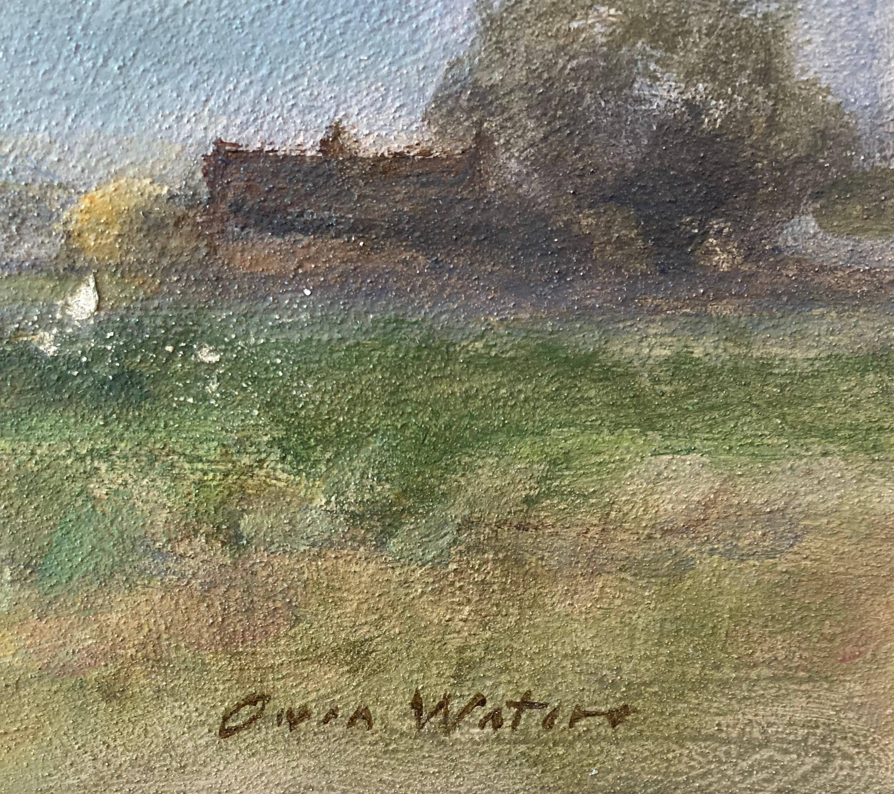 Owen Waters, Impressionist landscape, circle of Edward Seago For Sale 3