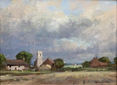 Owen Waters, impressionistische Landschaft, Kreis von Edward Seago