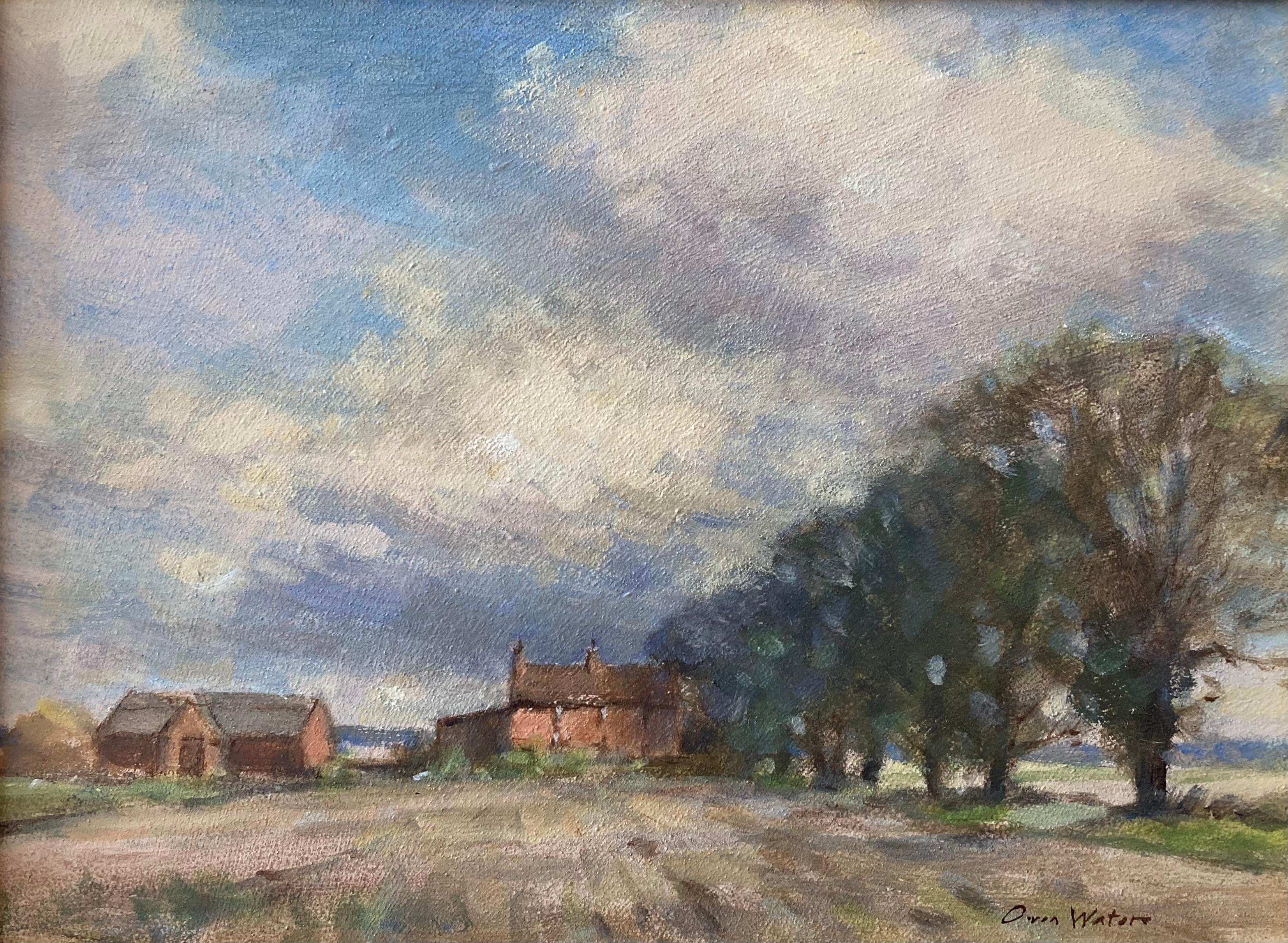Owen Waters, paisaje impresionista, círculo de Edward Seago
