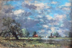 Owen Waters, Impressionist landscape, circle of Edward Seago