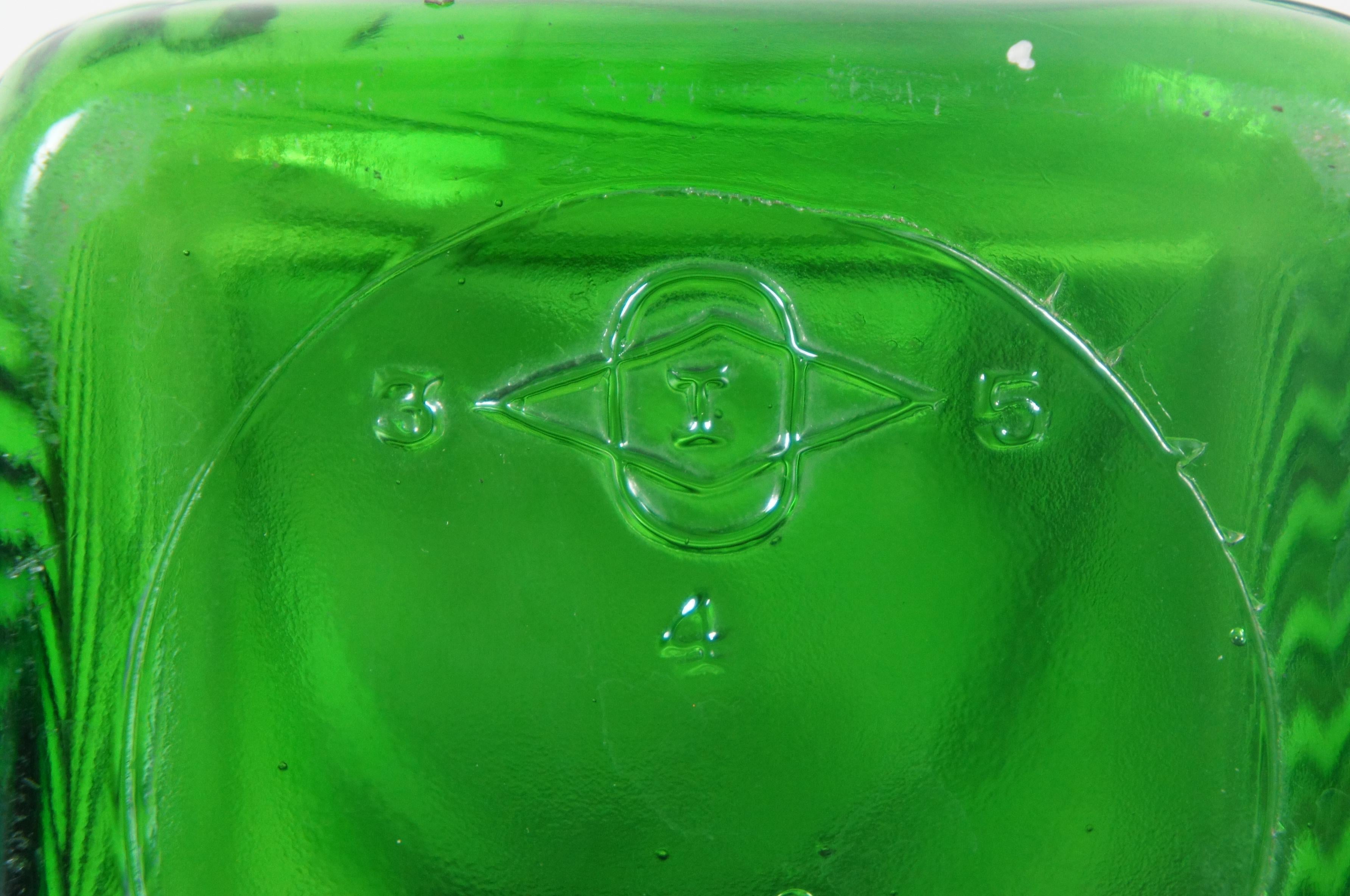 Owens Illinois Green Depression Glass Cereal Cookie Canister Biscuit Jar Hoosier 3