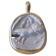 Owl & Athena 450 BC Athens Hand Set in 18k