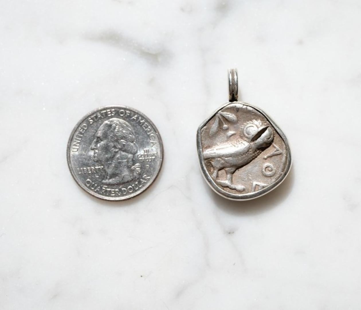 Owl & Athena 450 BC Athens Hand-Set aus Sterlingsilber für Damen oder Herren