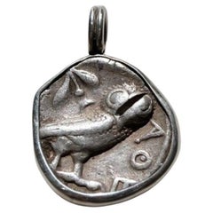 Owl & Athena 450 BC Athens Hand Set in Sterling Silver