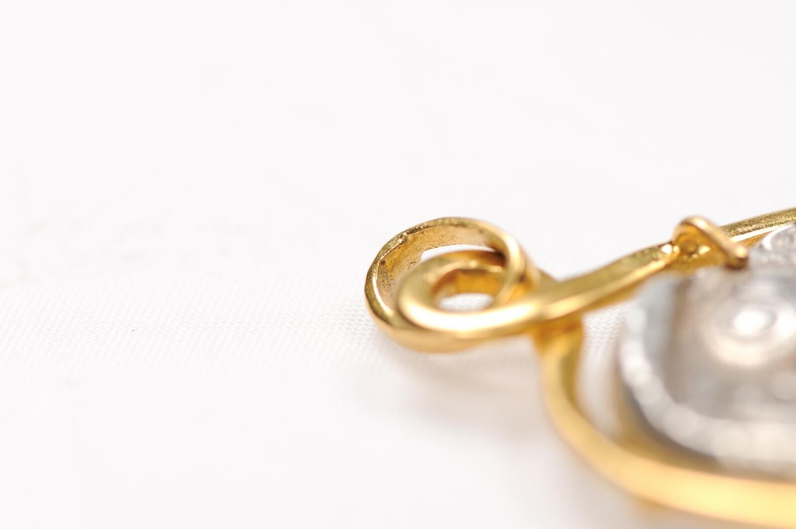 Gufo e Atena Tetradramma d'argento con oro 18 carati in vendita 4
