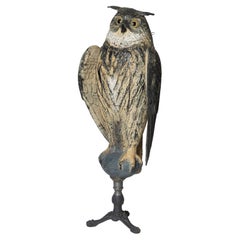 Vintage Owl bird scarer, decoy 