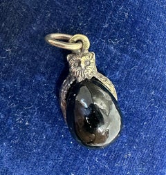 Oscar di giada nera, ciondolo a forma di uovo di Pasqua, collana charme in argento Oscar Pihl Russian