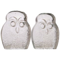 Retro Owl Bookends by Blenko