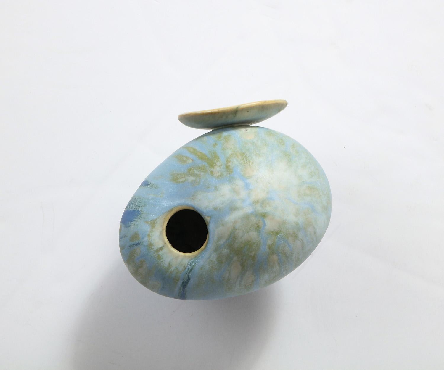 Fatto a mano Vaso a forma di gufo #3 di Robbie Heidinger in vendita