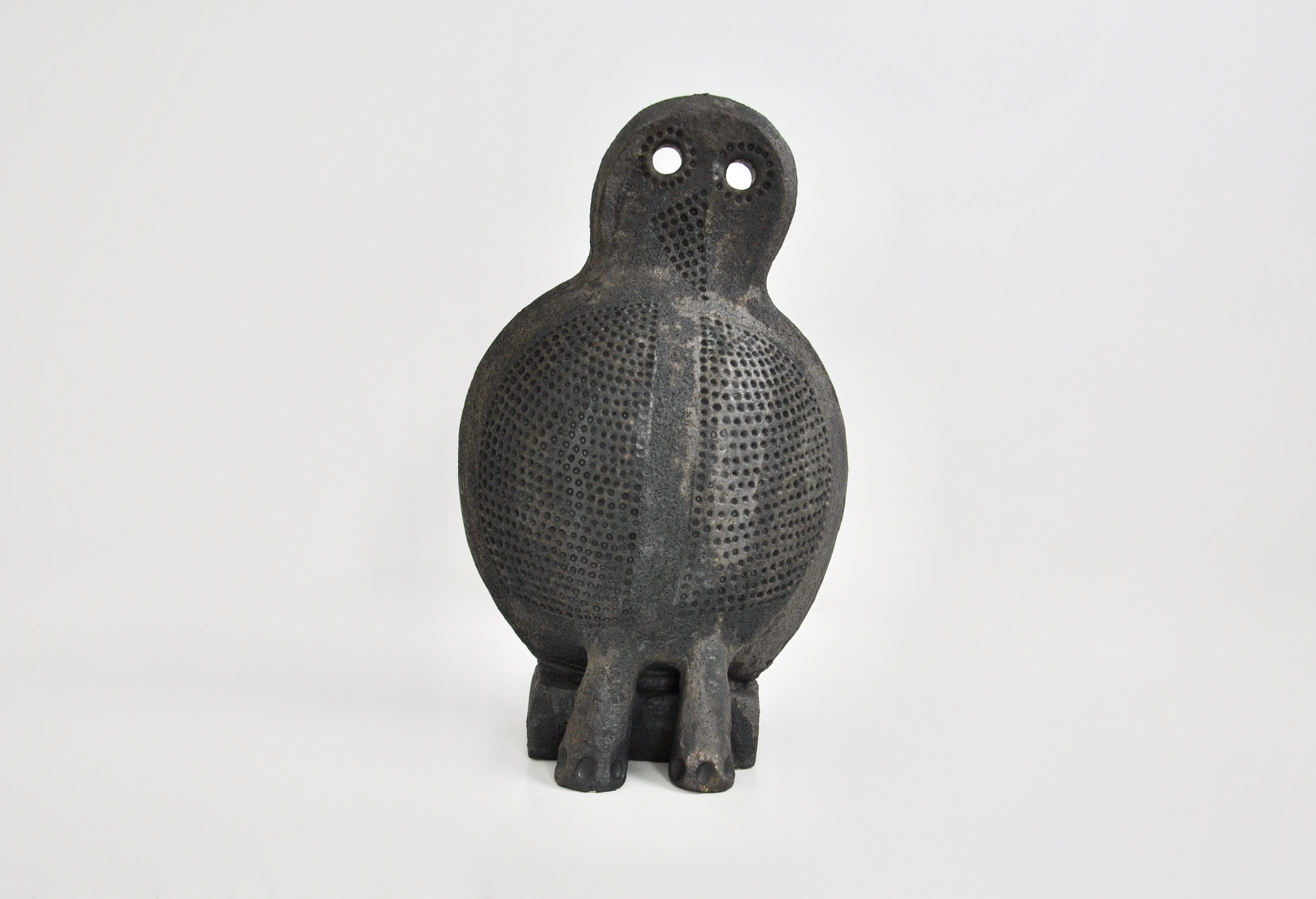 Ceramics in the shape of a owl stamped Dominique Pouchain.