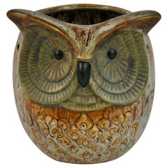 Japanese Ceramic Owl Night Light/Table Lamp