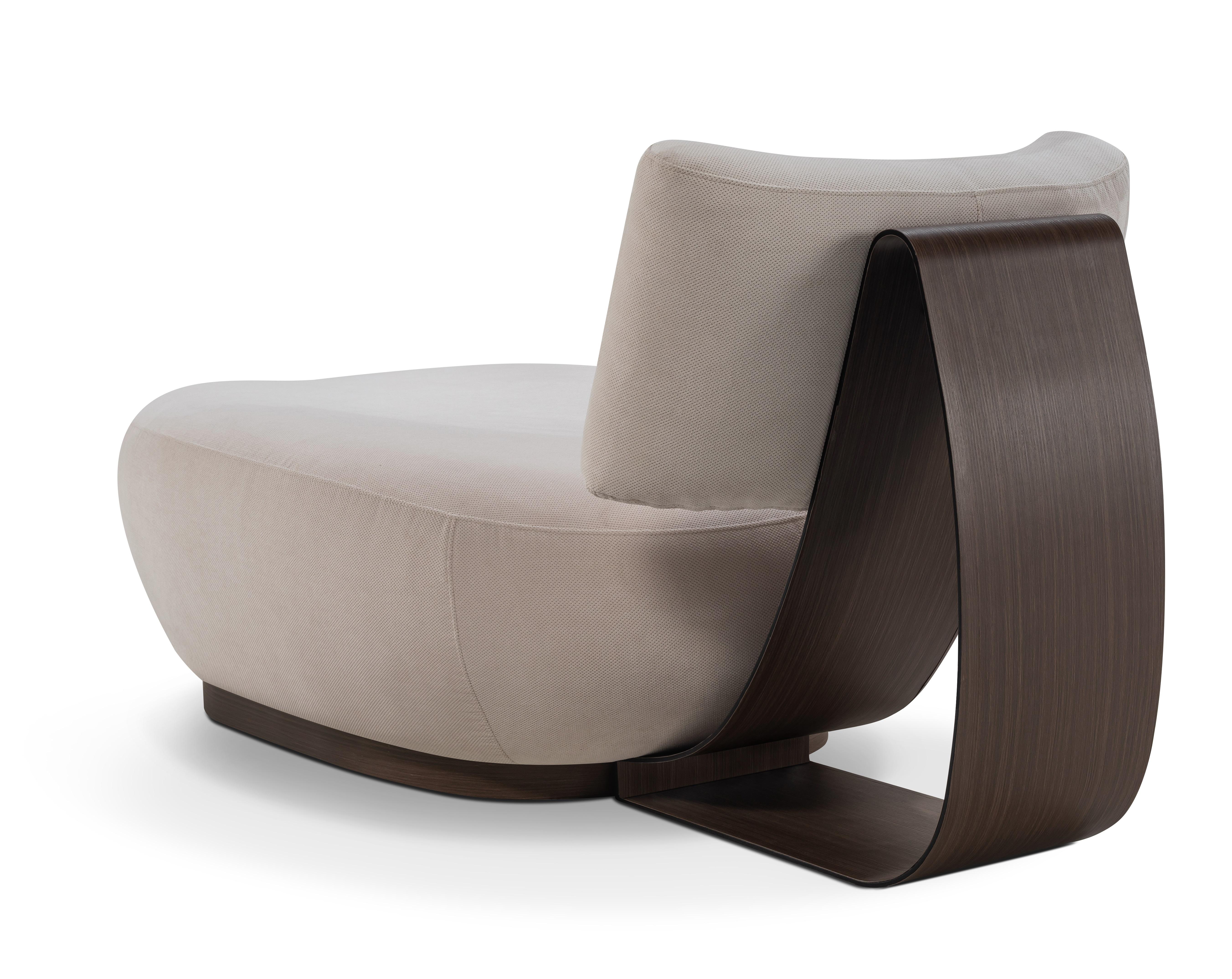 Brésilien Chaise longue à remontage, base en chêne naturel blanc cassé en vente