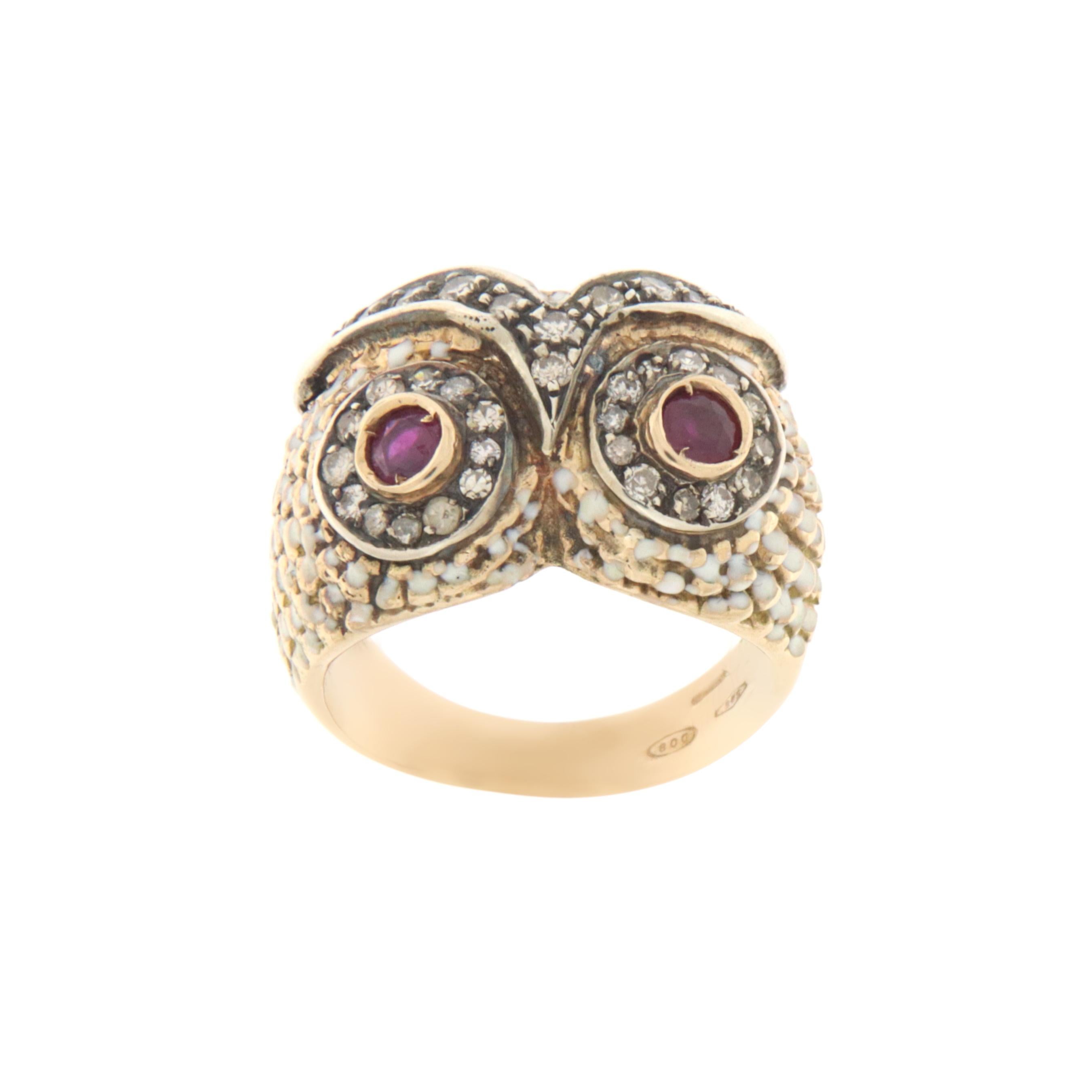 For any problems related to some materials contained in the items that do not allow shipping and require specific documents that require a particular period, please contact the seller with a private message to solve the problem.

Owl 14 karat yellow