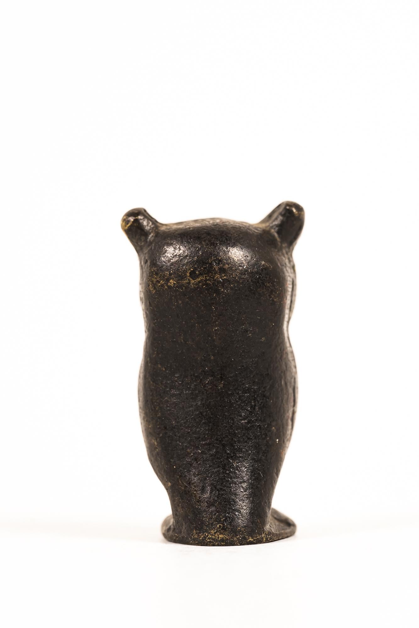 Owl Figurine by Walter Bosse Around 1950s For Sale 3