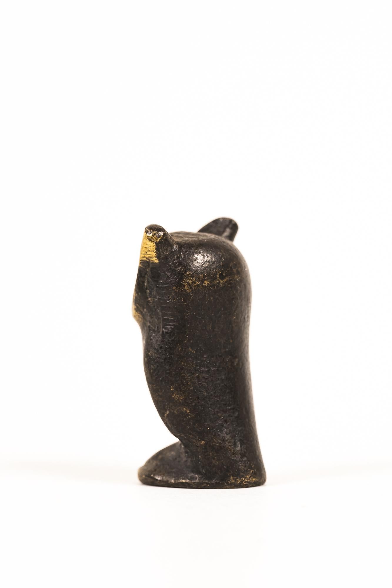 Noirci Figurine de hibou par Walter Bosse vers les années 1950 en vente