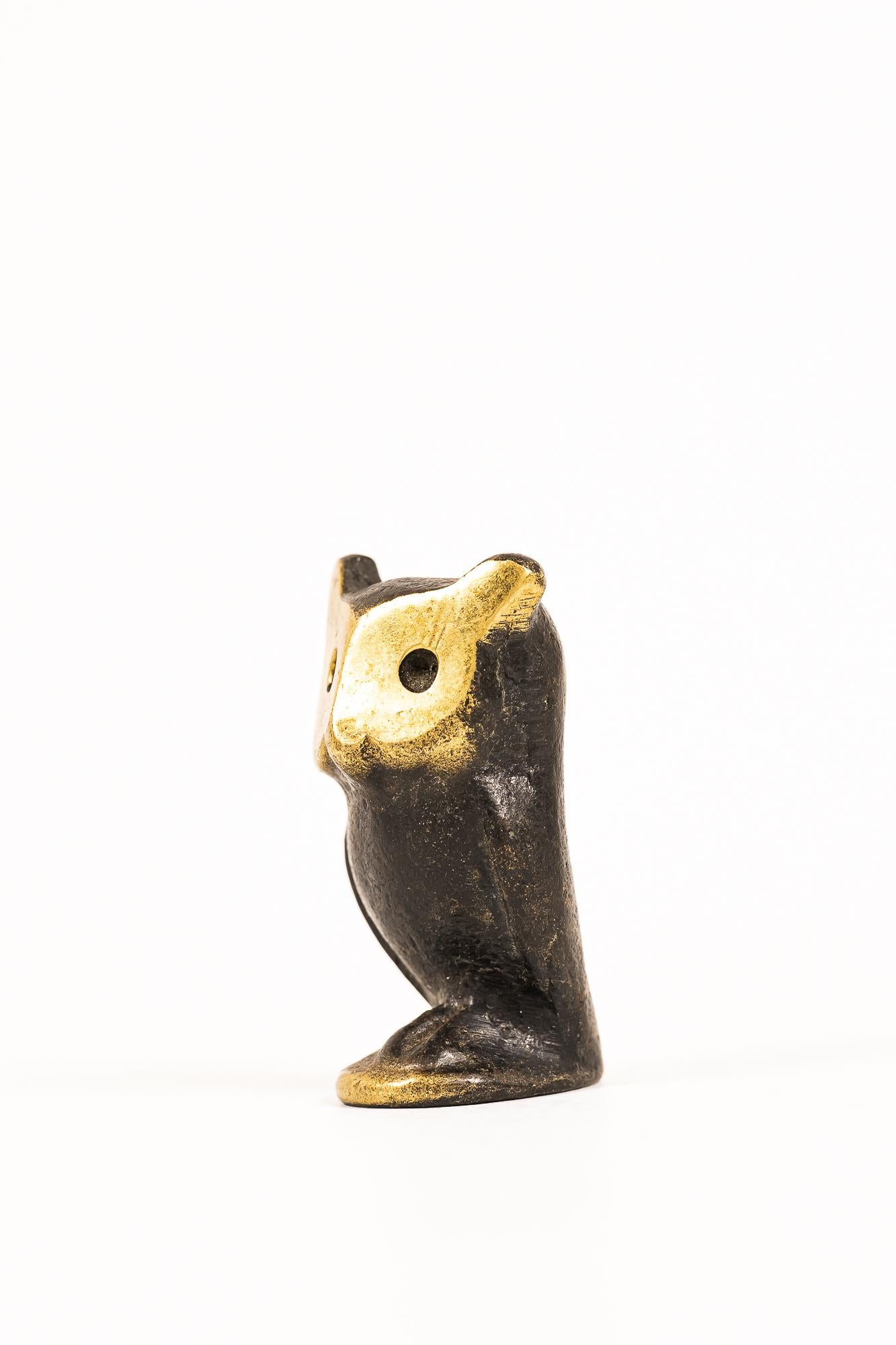 Mid-20th Century Owl Figurine by Walter Bosse Around 1950s For Sale