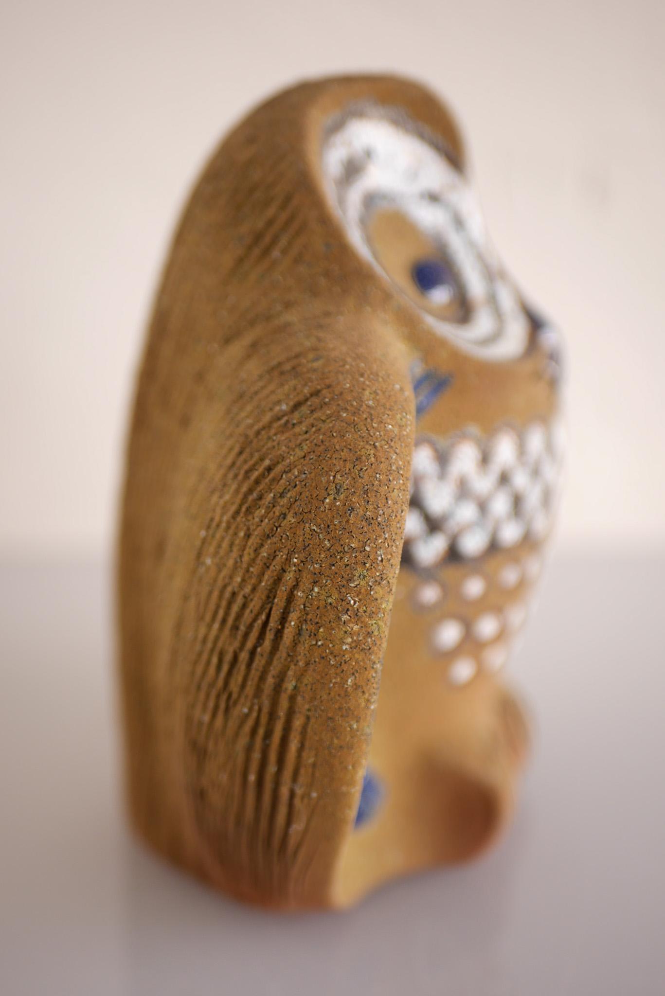 Figurita de búho en cerámica de Thomas Hellström para Nittsjö, Suecia en venta 1