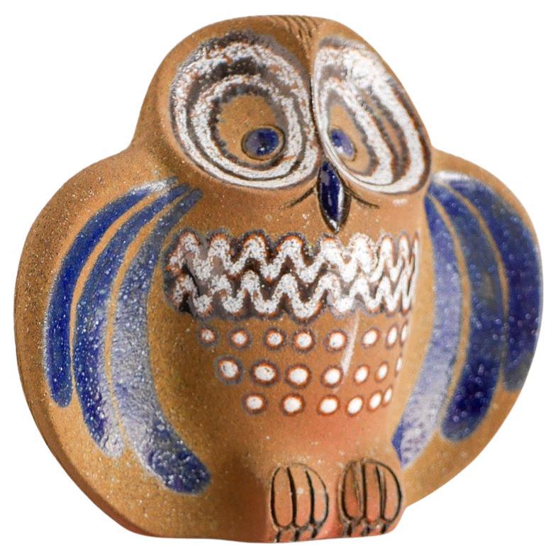 Figurita de búho en cerámica de Thomas Hellström para Nittsjö, Suecia en venta