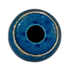 Hibou de la série bleue Rimini:: Aldo Londi pour Bitossi:: années 1960