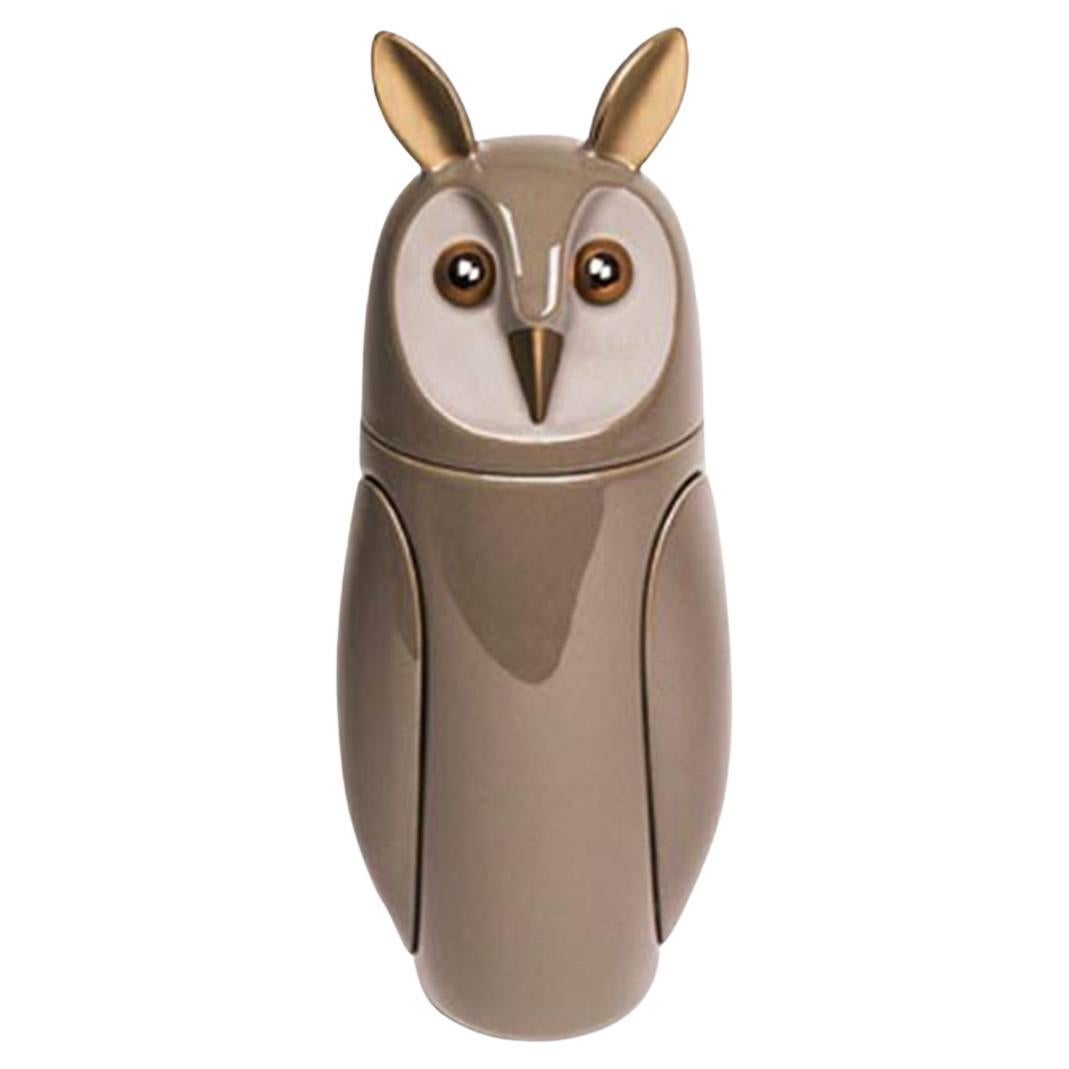 Owl Glossy And Satin Mud Brown By Bosa