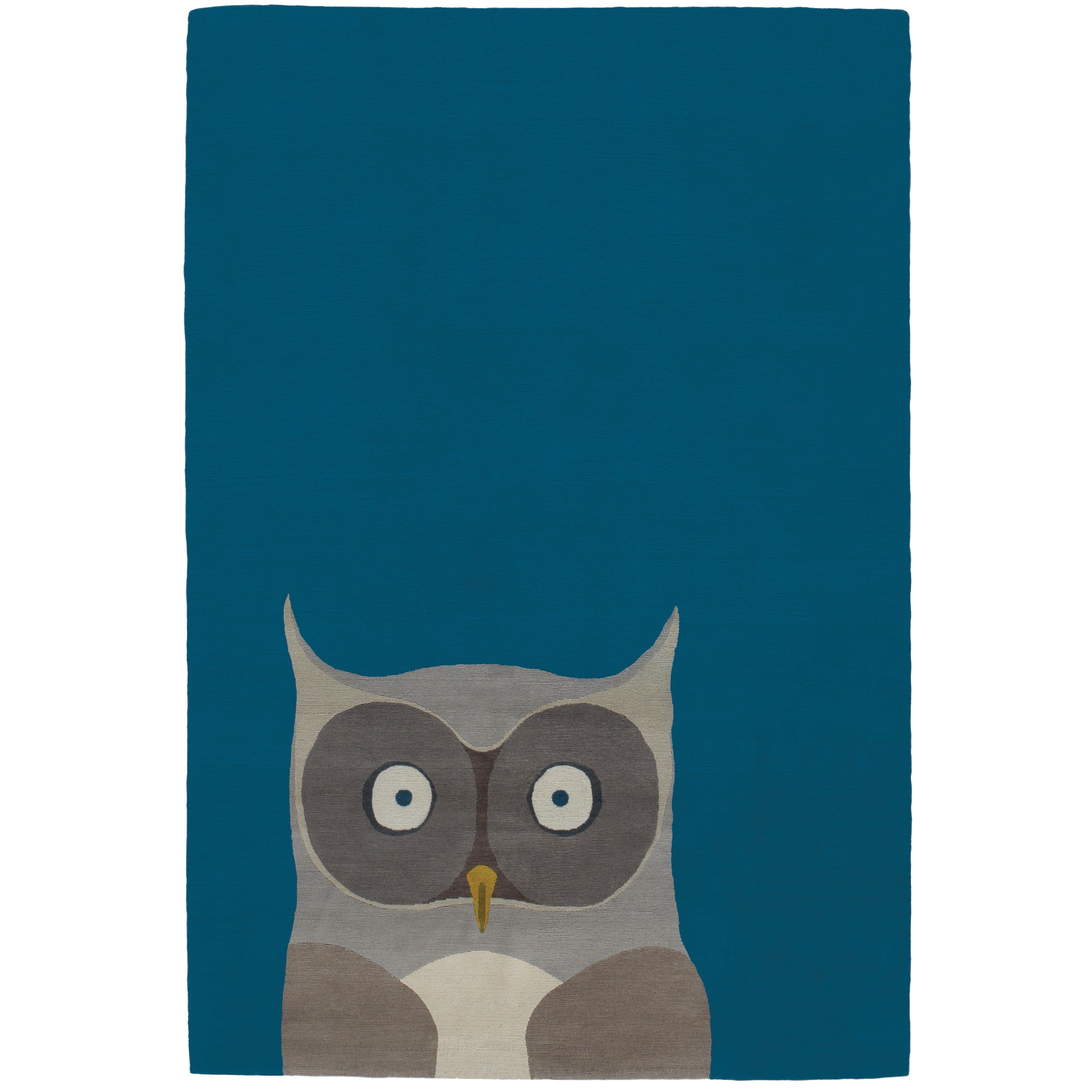 Owl Hand-Knotted 10x8 Rug in Wool by Edward Barber & Jay Osgerby For Sale